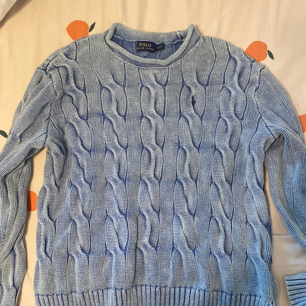 Cable knit sweater